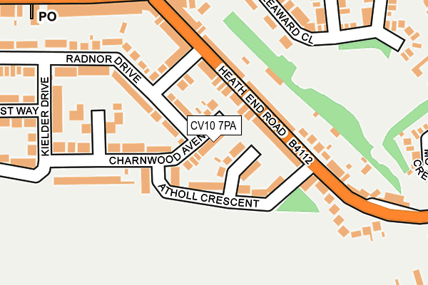 CV10 7PA map - OS OpenMap – Local (Ordnance Survey) CV10 7PA map - OS OpenMap – Local (Ordnance Survey)