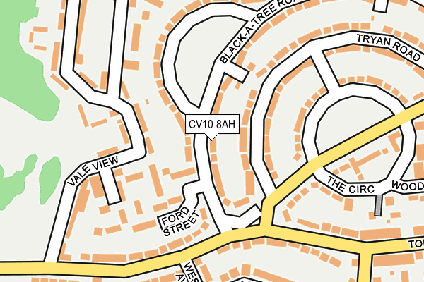 CV10 8AH map - OS OpenMap – Local (Ordnance Survey) CV10 8AH map - OS OpenMap – Local (Ordnance Survey)