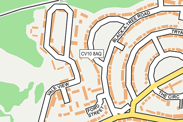 CV10 8AQ map - OS OpenMap – Local (Ordnance Survey) CV10 8AQ map - OS OpenMap – Local (Ordnance Survey)