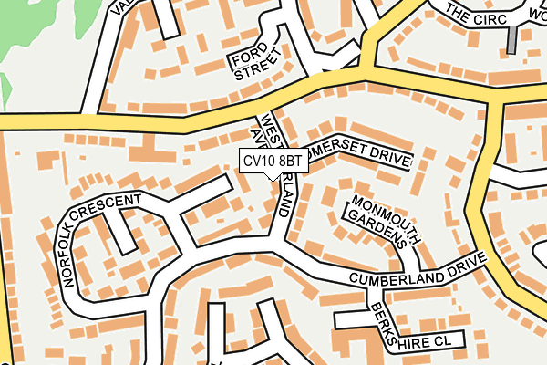 CV10 8BT map - OS OpenMap – Local (Ordnance Survey) CV10 8BT map - OS OpenMap – Local (Ordnance Survey)
