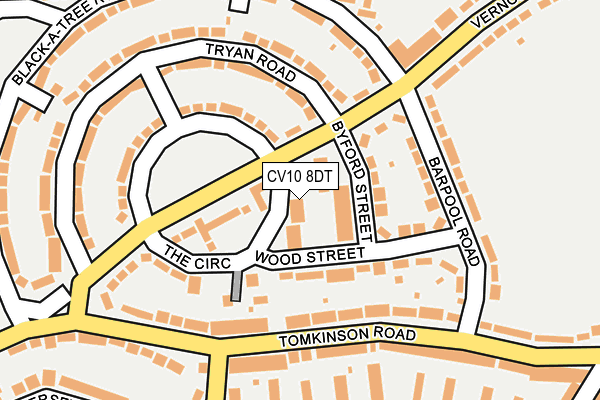 CV10 8DT map - OS OpenMap – Local (Ordnance Survey) CV10 8DT map - OS OpenMap – Local (Ordnance Survey)