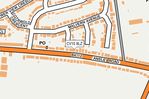 CV10 8LZ map - OS OpenMap – Local (Ordnance Survey) CV10 8LZ map - OS OpenMap – Local (Ordnance Survey)