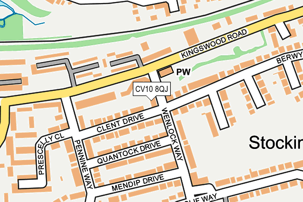 CV10 8QJ map - OS OpenMap – Local (Ordnance Survey) CV10 8QJ map - OS OpenMap – Local (Ordnance Survey)