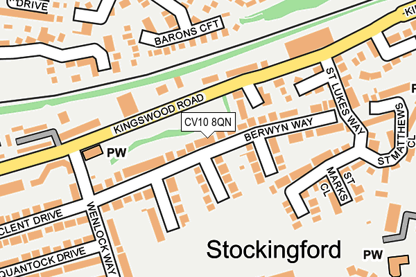 CV10 8QN map - OS OpenMap – Local (Ordnance Survey) CV10 8QN map - OS OpenMap – Local (Ordnance Survey)