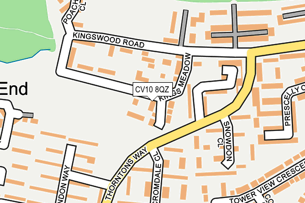 CV10 8QZ map - OS OpenMap – Local (Ordnance Survey) CV10 8QZ map - OS OpenMap – Local (Ordnance Survey)