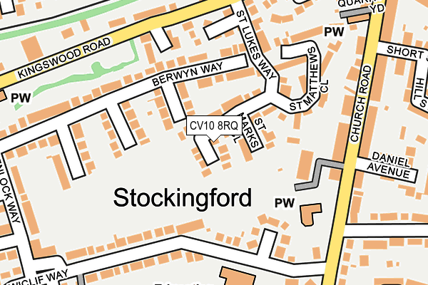 CV10 8RQ map - OS OpenMap – Local (Ordnance Survey)
