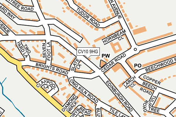CV10 9HG map - OS OpenMap – Local (Ordnance Survey) CV10 9HG map - OS OpenMap – Local (Ordnance Survey)