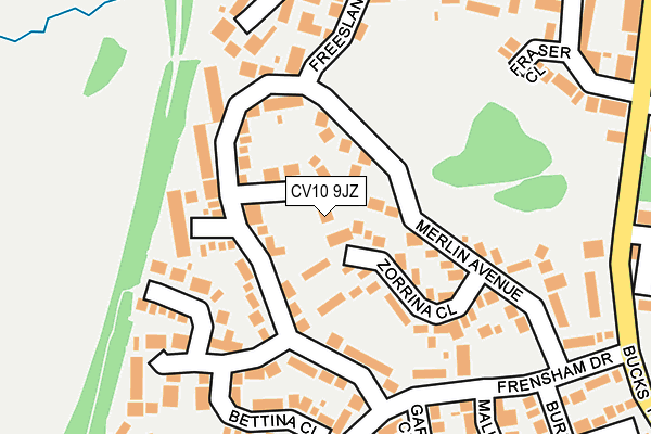CV10 9JZ map - OS OpenMap – Local (Ordnance Survey) CV10 9JZ map - OS OpenMap – Local (Ordnance Survey)