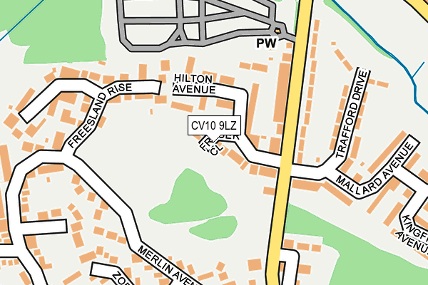 CV10 9LZ map - OS OpenMap – Local (Ordnance Survey) CV10 9LZ map - OS OpenMap – Local (Ordnance Survey)