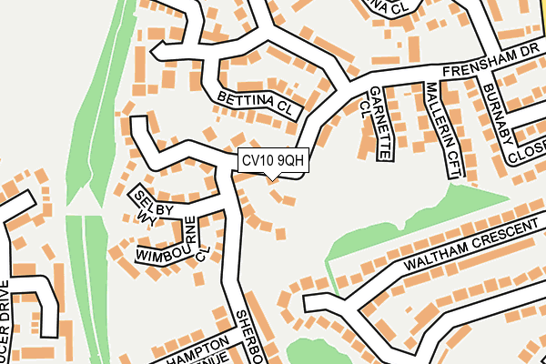 CV10 9QH map - OS OpenMap – Local (Ordnance Survey) CV10 9QH map - OS OpenMap – Local (Ordnance Survey)