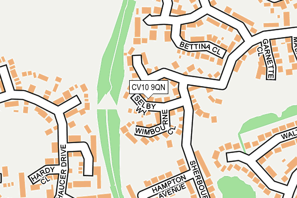 CV10 9QN map - OS OpenMap – Local (Ordnance Survey) CV10 9QN map - OS OpenMap – Local (Ordnance Survey)
