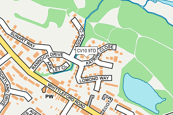 CV10 9TD map - OS OpenMap – Local (Ordnance Survey) CV10 9TD map - OS OpenMap – Local (Ordnance Survey)