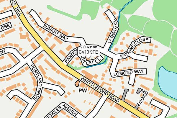 CV10 9TE map - OS OpenMap – Local (Ordnance Survey) CV10 9TE map - OS OpenMap – Local (Ordnance Survey)