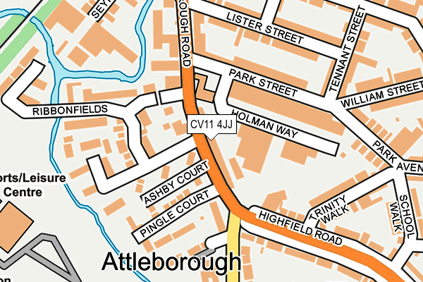 CV11 4JJ map - OS OpenMap – Local (Ordnance Survey) CV11 4JJ map - OS OpenMap – Local (Ordnance Survey)