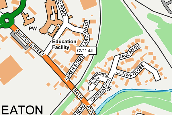 CV11 4JL map - OS OpenMap – Local (Ordnance Survey) CV11 4JL map - OS OpenMap – Local (Ordnance Survey)