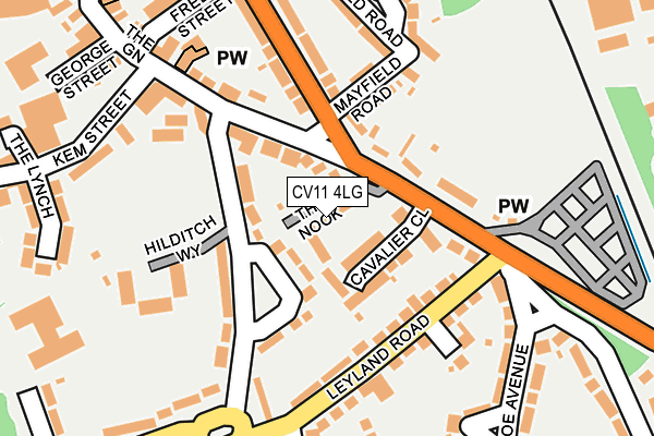 CV11 4LG map - OS OpenMap – Local (Ordnance Survey) CV11 4LG map - OS OpenMap – Local (Ordnance Survey)