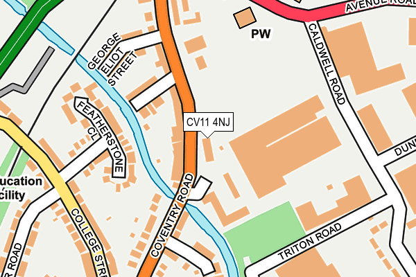 CV11 4NJ map - OS OpenMap – Local (Ordnance Survey) CV11 4NJ map - OS OpenMap – Local (Ordnance Survey)