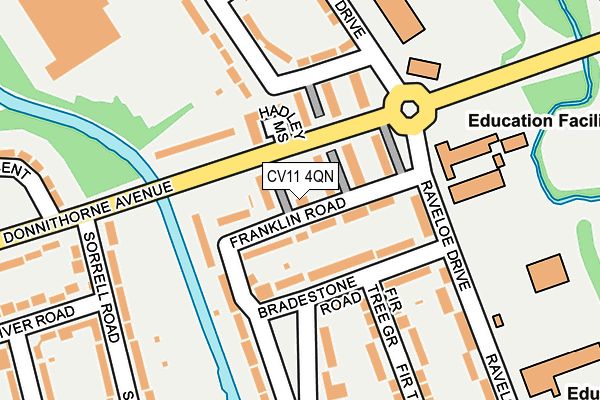 CV11 4QN map - OS OpenMap – Local (Ordnance Survey) CV11 4QN map - OS OpenMap – Local (Ordnance Survey)