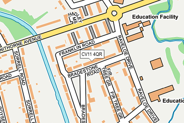 CV11 4QR map - OS OpenMap – Local (Ordnance Survey) CV11 4QR map - OS OpenMap – Local (Ordnance Survey)
