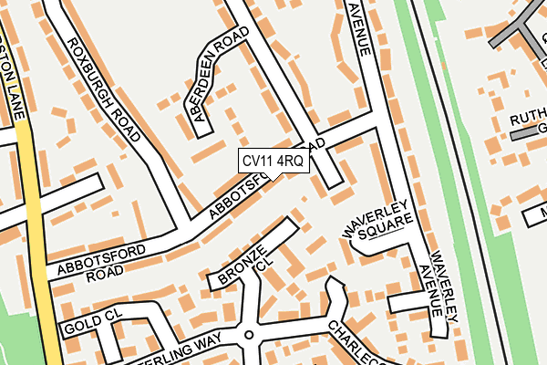 CV11 4RQ map - OS OpenMap – Local (Ordnance Survey) CV11 4RQ map - OS OpenMap – Local (Ordnance Survey)