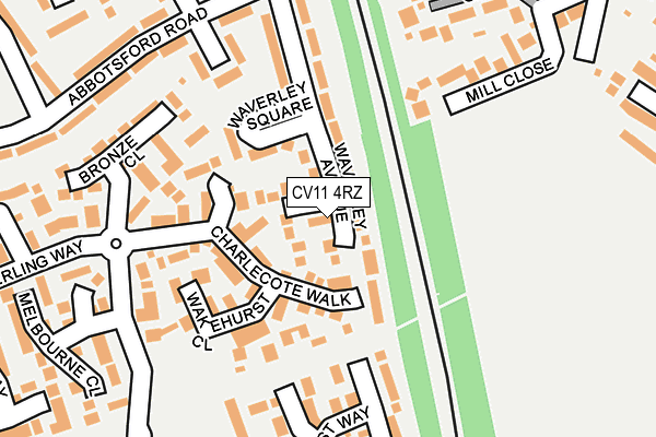 CV11 4RZ map - OS OpenMap – Local (Ordnance Survey) CV11 4RZ map - OS OpenMap – Local (Ordnance Survey)