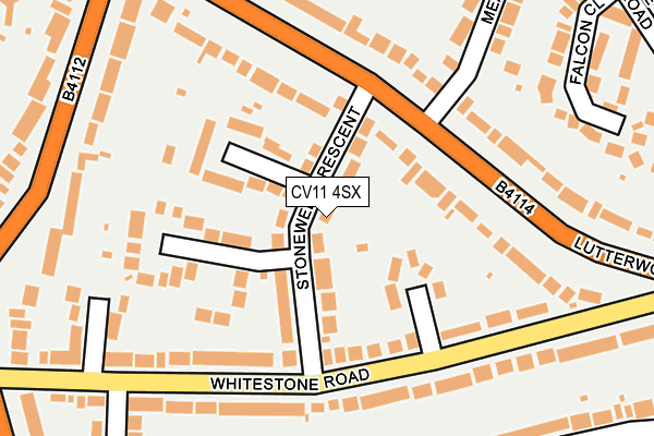 CV11 4SX map - OS OpenMap – Local (Ordnance Survey) CV11 4SX map - OS OpenMap – Local (Ordnance Survey)