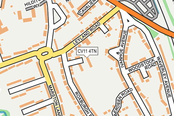 CV11 4TN map - OS OpenMap – Local (Ordnance Survey) CV11 4TN map - OS OpenMap – Local (Ordnance Survey)