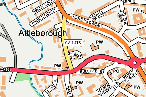 CV11 4TS map - OS OpenMap – Local (Ordnance Survey) CV11 4TS map - OS OpenMap – Local (Ordnance Survey)