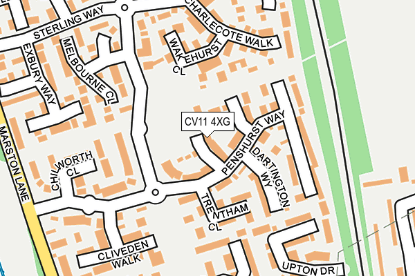 CV11 4XG map - OS OpenMap – Local (Ordnance Survey) CV11 4XG map - OS OpenMap – Local (Ordnance Survey)