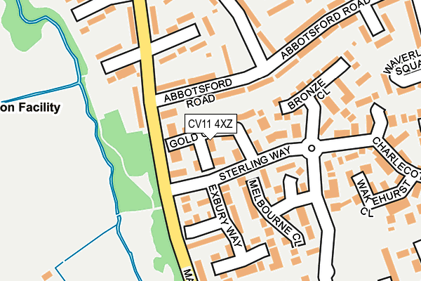 CV11 4XZ map - OS OpenMap – Local (Ordnance Survey) CV11 4XZ map - OS OpenMap – Local (Ordnance Survey)