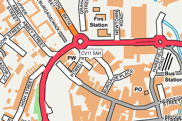 CV11 5AH map - OS OpenMap – Local (Ordnance Survey) CV11 5AH map - OS OpenMap – Local (Ordnance Survey)