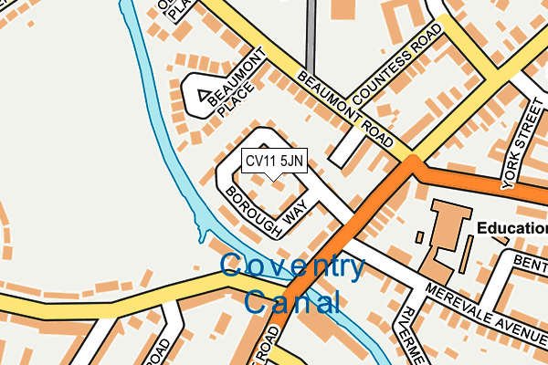 CV11 5JN map - OS OpenMap – Local (Ordnance Survey) CV11 5JN map - OS OpenMap – Local (Ordnance Survey)