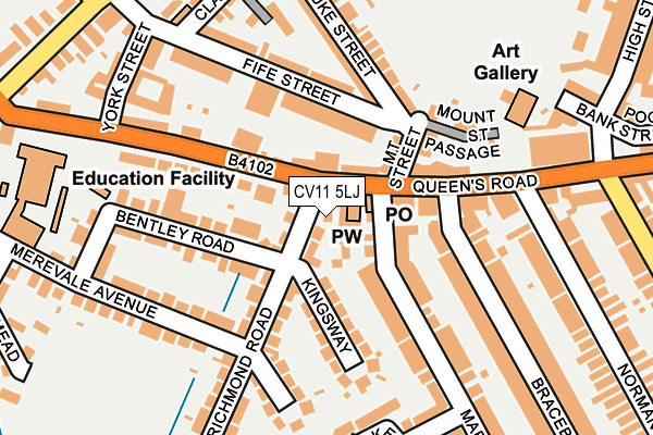CV11 5LJ map - OS OpenMap – Local (Ordnance Survey) CV11 5LJ map - OS OpenMap – Local (Ordnance Survey)