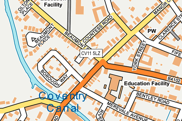 CV11 5LZ map - OS OpenMap – Local (Ordnance Survey) CV11 5LZ map - OS OpenMap – Local (Ordnance Survey)