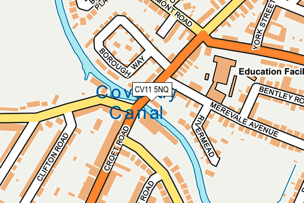 CV11 5NQ map - OS OpenMap – Local (Ordnance Survey) CV11 5NQ map - OS OpenMap – Local (Ordnance Survey)