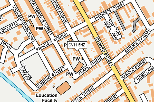 CV11 5NZ map - OS OpenMap – Local (Ordnance Survey) CV11 5NZ map - OS OpenMap – Local (Ordnance Survey)