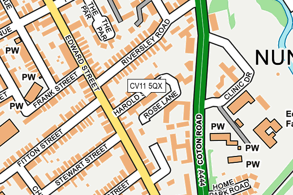 CV11 5QX map - OS OpenMap – Local (Ordnance Survey) CV11 5QX map - OS OpenMap – Local (Ordnance Survey)