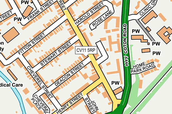 CV11 5RP map - OS OpenMap – Local (Ordnance Survey) CV11 5RP map - OS OpenMap – Local (Ordnance Survey)