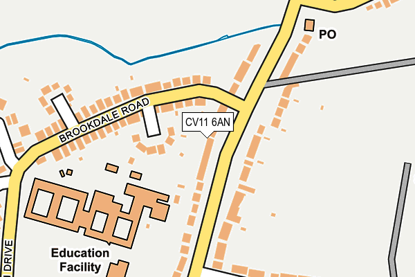 CV11 6AN map - OS OpenMap – Local (Ordnance Survey) CV11 6AN map - OS OpenMap – Local (Ordnance Survey)