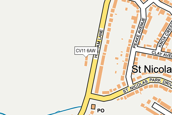 CV11 6AW map - OS OpenMap – Local (Ordnance Survey) CV11 6AW map - OS OpenMap – Local (Ordnance Survey)