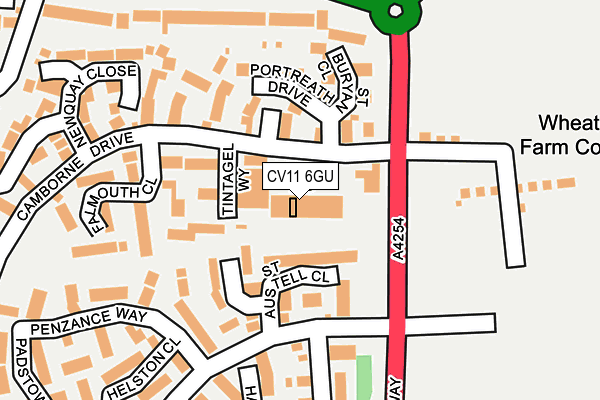 CV11 6GU map - OS OpenMap – Local (Ordnance Survey) CV11 6GU map - OS OpenMap – Local (Ordnance Survey)
