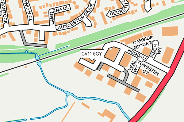 CV11 6GY map - OS OpenMap – Local (Ordnance Survey) CV11 6GY map - OS OpenMap – Local (Ordnance Survey)