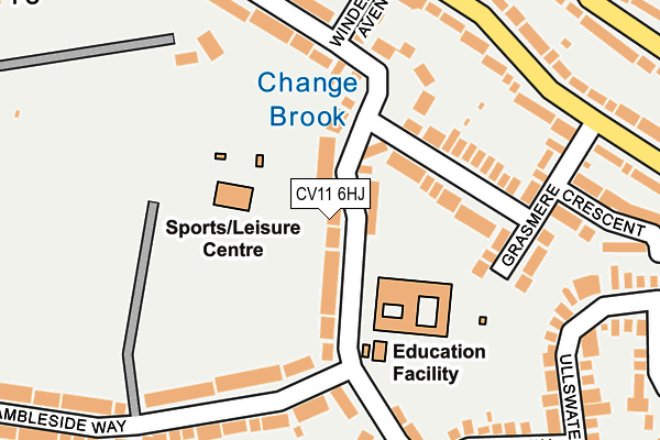 CV11 6HJ map - OS OpenMap – Local (Ordnance Survey)