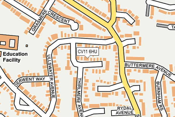 CV11 6HU map - OS OpenMap – Local (Ordnance Survey) CV11 6HU map - OS OpenMap – Local (Ordnance Survey)