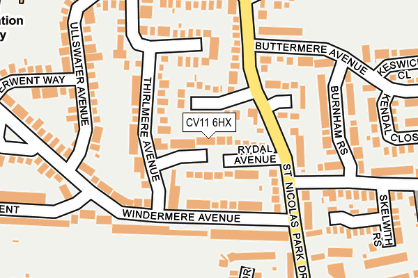 CV11 6HX map - OS OpenMap – Local (Ordnance Survey) CV11 6HX map - OS OpenMap – Local (Ordnance Survey)