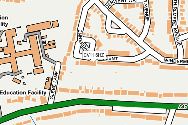 CV11 6HZ map - OS OpenMap – Local (Ordnance Survey) CV11 6HZ map - OS OpenMap – Local (Ordnance Survey)