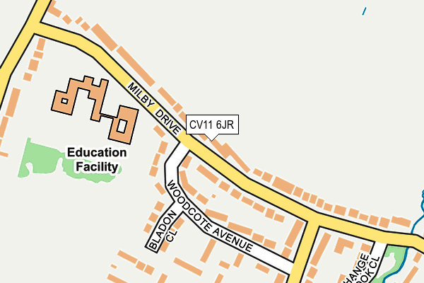 CV11 6JR map - OS OpenMap – Local (Ordnance Survey)