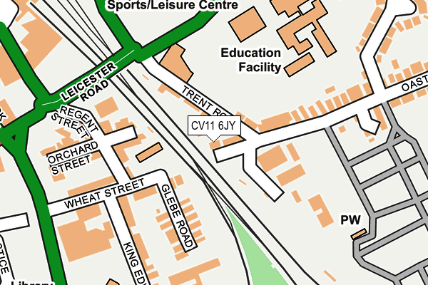 CV11 6JY map - OS OpenMap – Local (Ordnance Survey)