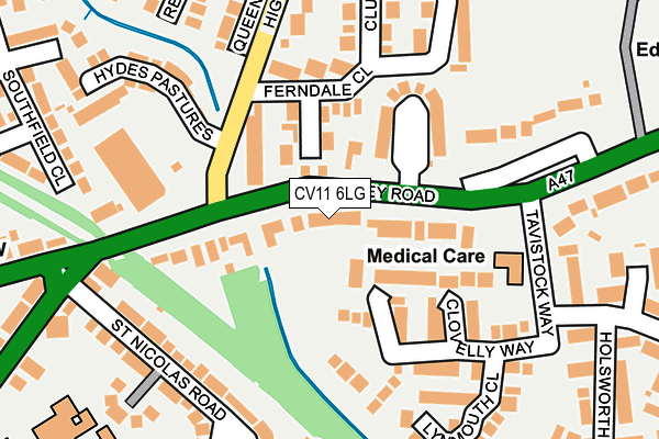 CV11 6LG map - OS OpenMap – Local (Ordnance Survey)