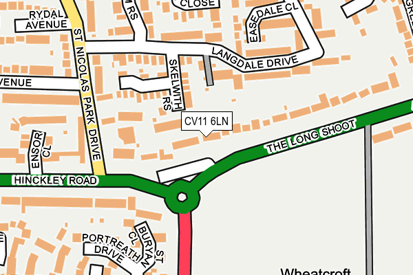 CV11 6LN map - OS OpenMap – Local (Ordnance Survey) CV11 6LN map - OS OpenMap – Local (Ordnance Survey)